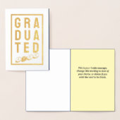 Gefeliciteerd met uw afstuderen. Een afstudeerkaar Folie Kaarten (Display)