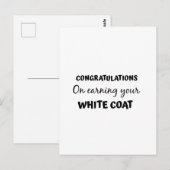 Gefeliciteerd met uw afstuderen in de witte jas briefkaart (Voorkant / Achterkant)