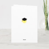 Gefeliciteerd met uw afstuderen op wit kaart (Achterkant)