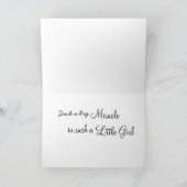 Gefeliciteerd met uw Baby Meisje Kaart (Binnen)