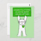 Gefeliciteerd met uw benoeming tot kapitein in het briefkaart (Voorkant / Achterkant)