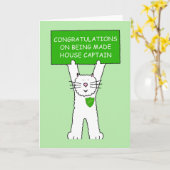 Gefeliciteerd met uw benoeming tot kapitein in het kaart (Gele Bloem)