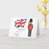 Gefeliciteerd met uw Britse Citizenship Union Jack Kaart (Gele Bloem)