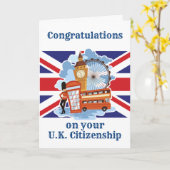 Gefeliciteerd met uw Britse staatsburgerschap Lond Kaart (Gele Bloem)