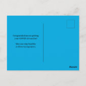 Gefeliciteerd met uw COVID 19-vaccinatie Briefkaart (Achterkant)