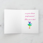 Gefeliciteerd met uw dansoverweging kaart (Binnen)