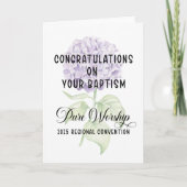Gefeliciteerd met uw Doop Pure Aanbidding Kaart (Voorkant)