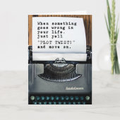 Gefeliciteerd met uw echtscheiding "Plot Twist" Ka Kaart (Voorkant)