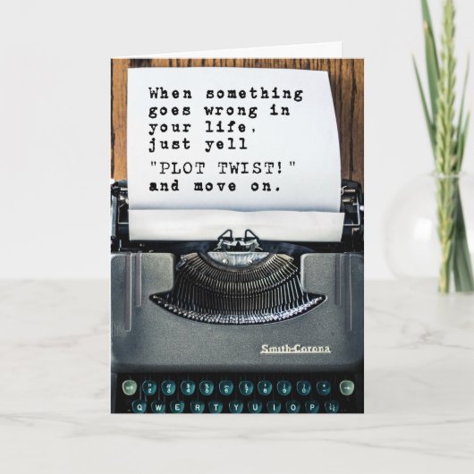 Gefeliciteerd met uw echtscheiding "Plot Twist" Ka Kaart (Voorkant)