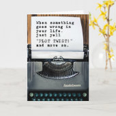 Gefeliciteerd met uw echtscheiding "Plot Twist" Ka Kaart (Gele Bloem)