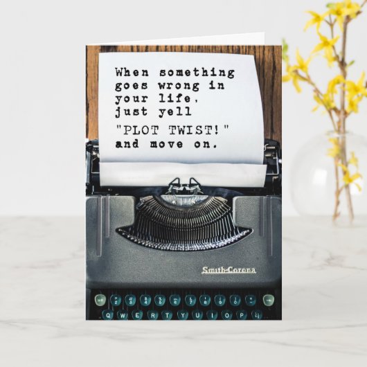 Gefeliciteerd met uw echtscheiding "Plot Twist" Ka Kaart (Gele Bloem)