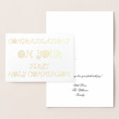 Gefeliciteerd met uw eerste Heilige Communie Folie Kaarten (Display)