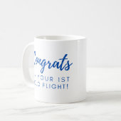 Gefeliciteerd met uw eerste solo - aanpasbaar koffiemok (Voorkant links)