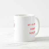 Gefeliciteerd met uw eerste solo - aanpasbaar koffiemok (Voorkant rechts)