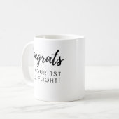 Gefeliciteerd met uw eerste solo - aanpasbare mok (Voorkant links)