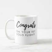 Gefeliciteerd met uw eerste solo - aanpasbare mok (Links)