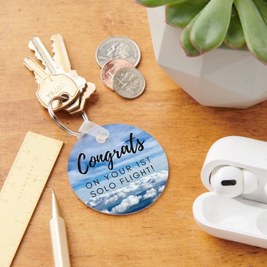 Gefeliciteerd met uw eerste solo sleutelhanger met (Bureau)