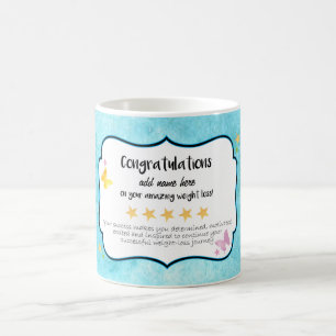 Gefeliciteerd met uw geweldige dieet gewichtsverli koffiemok