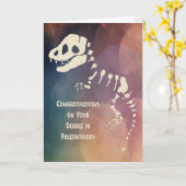 Gefeliciteerd met uw graad in Paleontologie Kaart (Gele Bloem)
