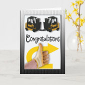 Gefeliciteerd met uw heftrucklicentie kaart (Gele Bloem)