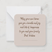 Gefeliciteerd met uw nieuwe Home Notitiekaartje (Achterkant)