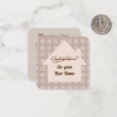 Gefeliciteerd met uw nieuwe Home Notitiekaartje (Voorkant / Achterkant in situ)