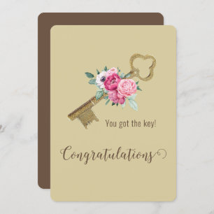 Gefeliciteerd met uw nieuwe Home Realtor-klanten Kaart