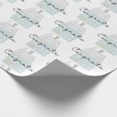 Gefeliciteerd met uw nieuwe Home Wrapping Paper Cadeaupapier (Hoek)