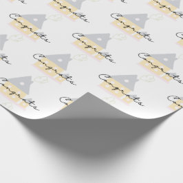 Gefeliciteerd met uw nieuwe Home Wrapping Paper Cadeaupapier