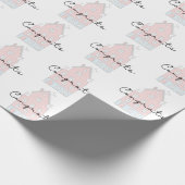 Gefeliciteerd met uw nieuwe Home Wrapping Paper Cadeaupapier (Hoek)