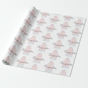 Gefeliciteerd met uw nieuwe Home Wrapping Paper Cadeaupapier