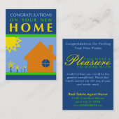 Gefeliciteerd met uw nieuwe huis (Crayola Shapes) Aanbevelingskaartje (Voorkant / Achterkant)