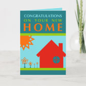 Gefeliciteerd met uw nieuwe huis (Crayola Shapes) Kaart (Voorkant)