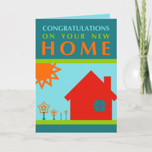 Gefeliciteerd met uw nieuwe huis (Crayola Shapes) Kaart