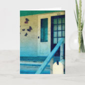 Gefeliciteerd met uw nieuwe huis, front-porch grun kaart (Voorkant)