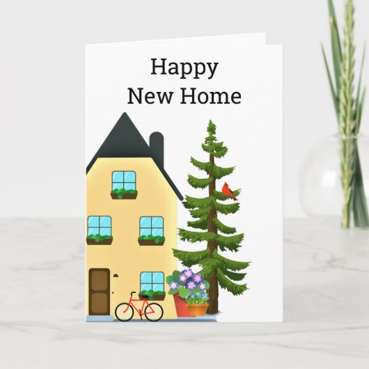 Gefeliciteerd met uw nieuwe huis kaart (Voorkant)