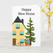 Gefeliciteerd met uw nieuwe huis kaart (Gele Bloem)