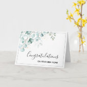 Gefeliciteerd met uw nieuwe huis kaart (Gele Bloem)