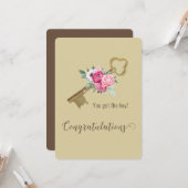 Gefeliciteerd met uw nieuwe huis makelaar klanten kaart (Voorkant / Achterkant in situ)