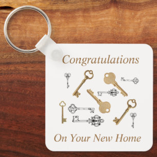 Gefeliciteerd met uw nieuwe huis SLEUTELS Sleutelhanger
