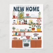 GEFELICITEERD MET UW NIEUWE HUIS Verhuizen Leuke K Briefkaart (Voorkant)