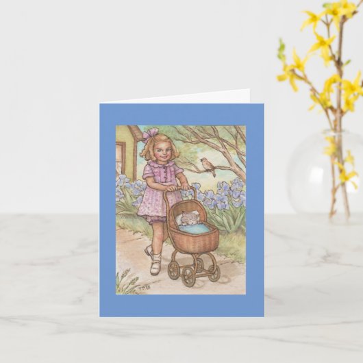 Gefeliciteerd met uw nieuwe huisdier kat kleintje kaart (Gele Bloem)