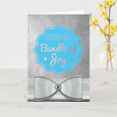 Gefeliciteerd met uw nieuwe pakket met uw vreugde kaart (Gele Bloem)