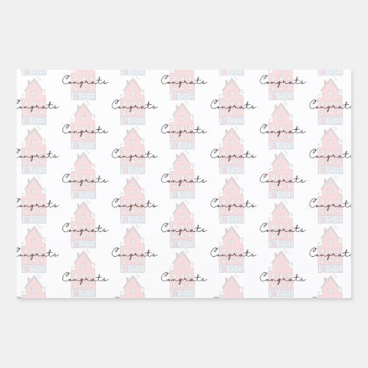 Gefeliciteerd met uw nieuwe papierbladen voor thui inpakpapier vel (Voorkant)