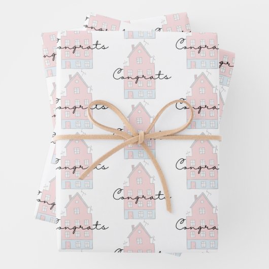 Gefeliciteerd met uw nieuwe papierbladen voor thui inpakpapier vel (In situ)