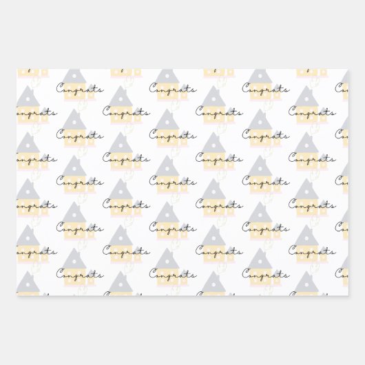 Gefeliciteerd met uw nieuwe papierbladen voor thui inpakpapier vel (Voorkant)