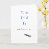 Gefeliciteerd met uw nuchterheid kaart (Gele Bloem)