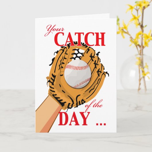 Gefeliciteerd met uw overwinning van de dag, Baseb Kaart (Gele Bloem)