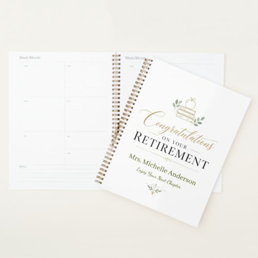 Gefeliciteerd Met Uw Pensioen Aangepaste Naam Planner (Display)