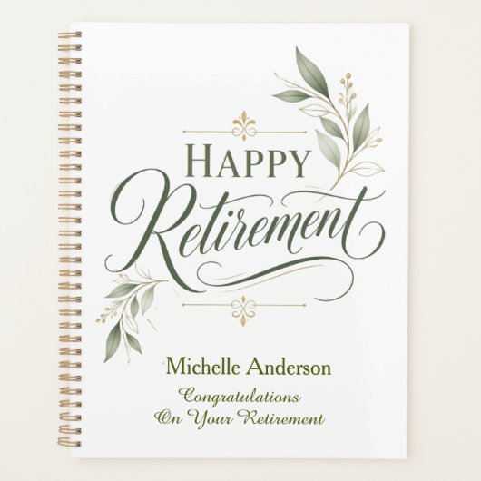 Gefeliciteerd Met Uw Pensionering Persoonlijk Planner (Voorkant)